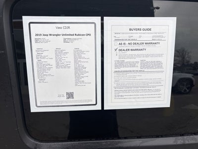2019 Jeep Wrangler Unlimited Rubicon CPO