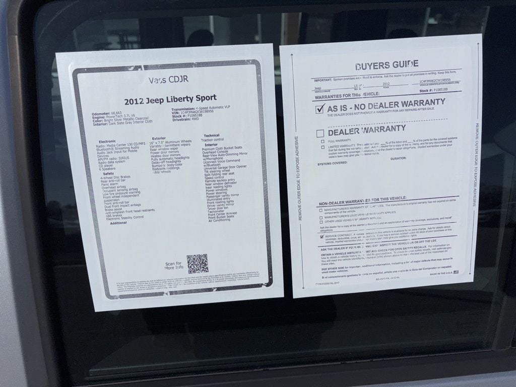 2012 Jeep Liberty Sport