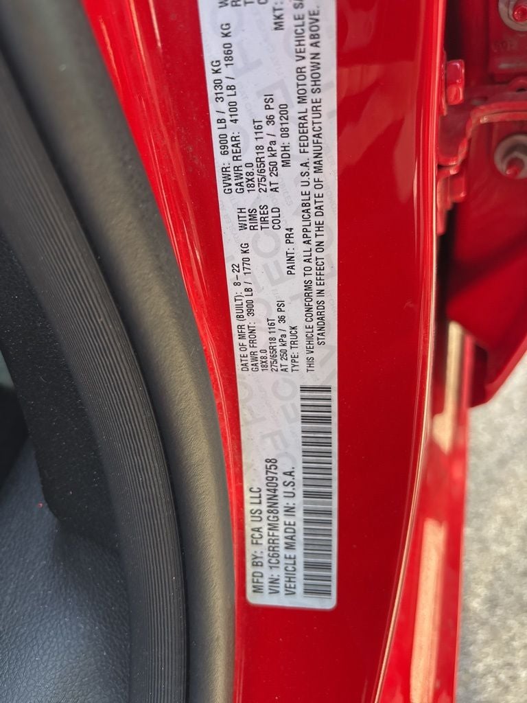 2022 RAM 1500 Big Horn/Lone Star CPO