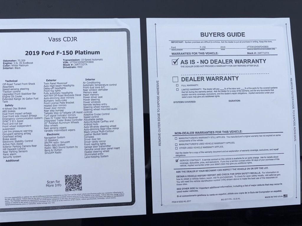 2019 Ford F-150 Platinum