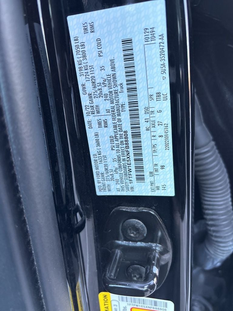 2022 Ford F-150 Platinum CPO