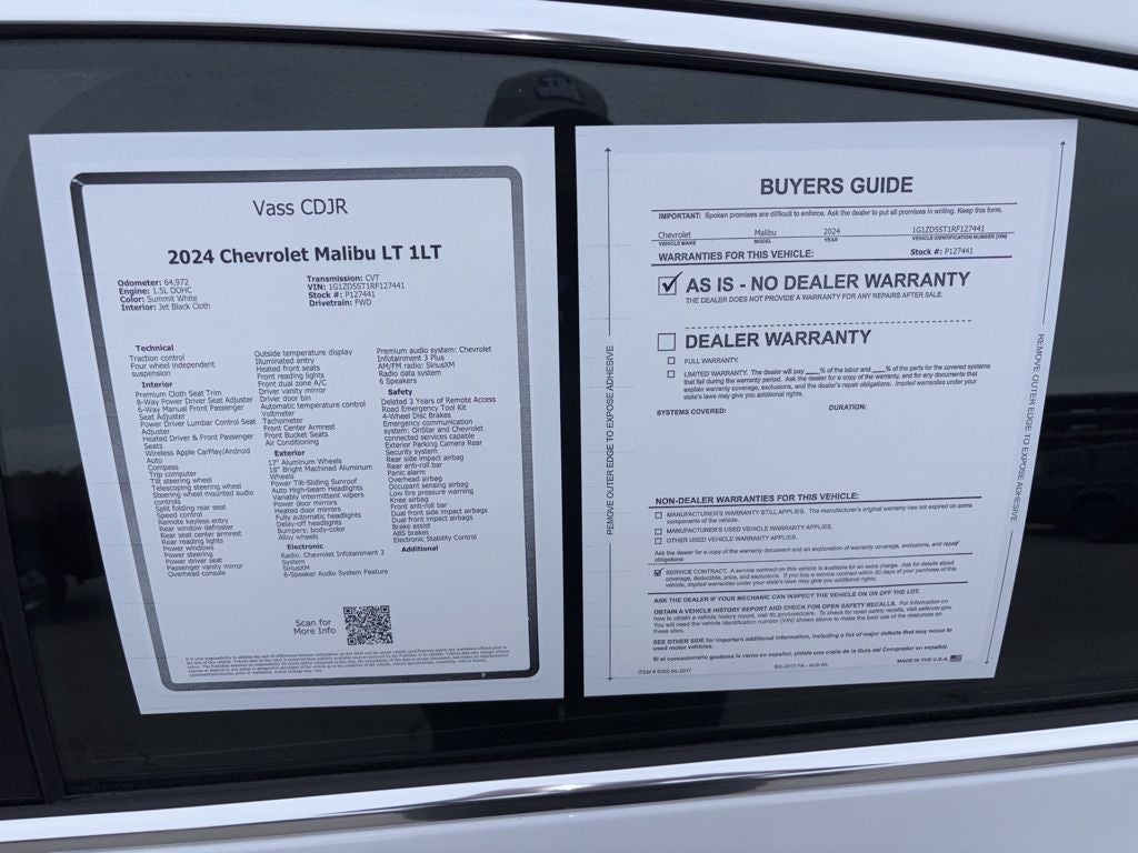 2024 Chevrolet Malibu LT 1LT