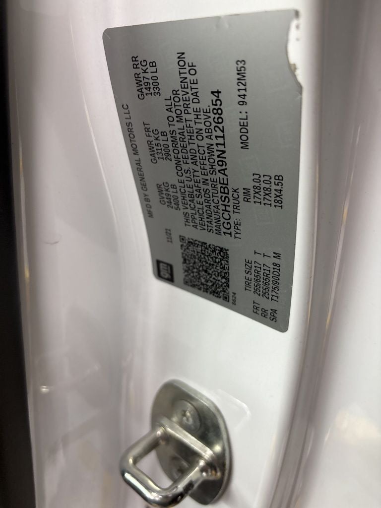 2022 Chevrolet Colorado Work Truck CPO