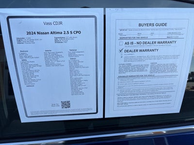2024 Nissan Altima 2.5 S CPO