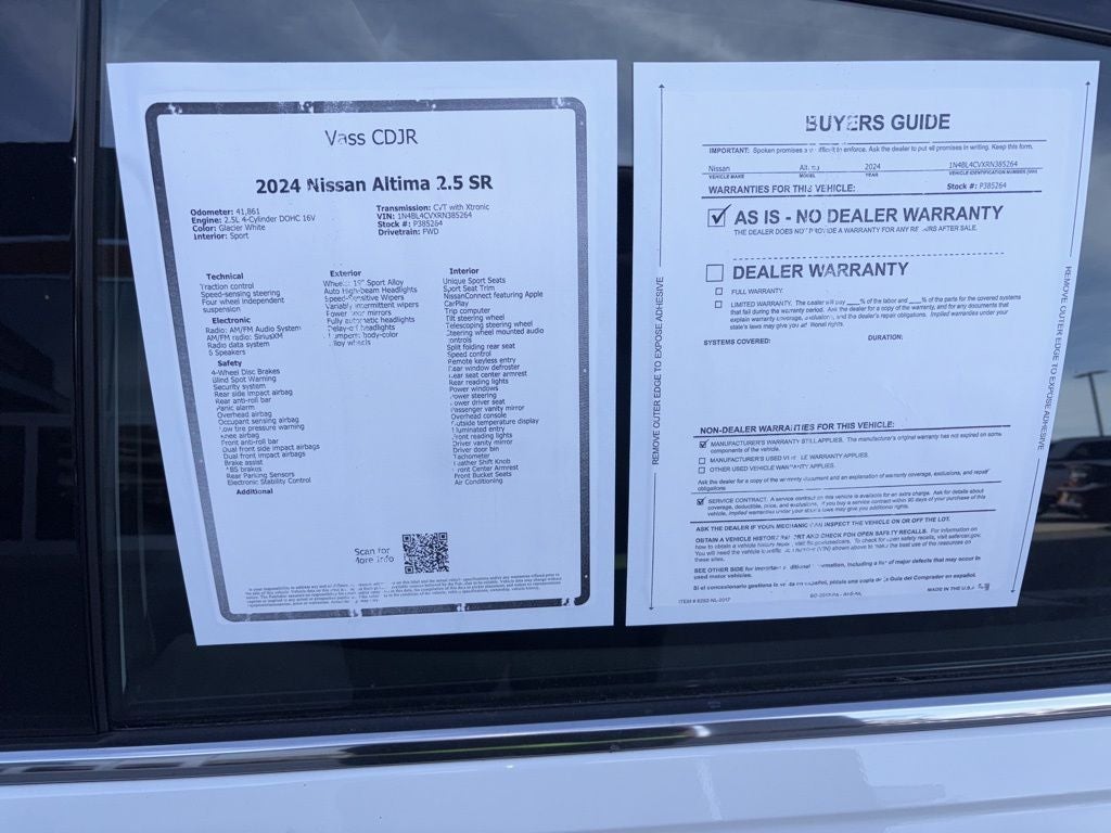 2024 Nissan Altima 2.5 SR