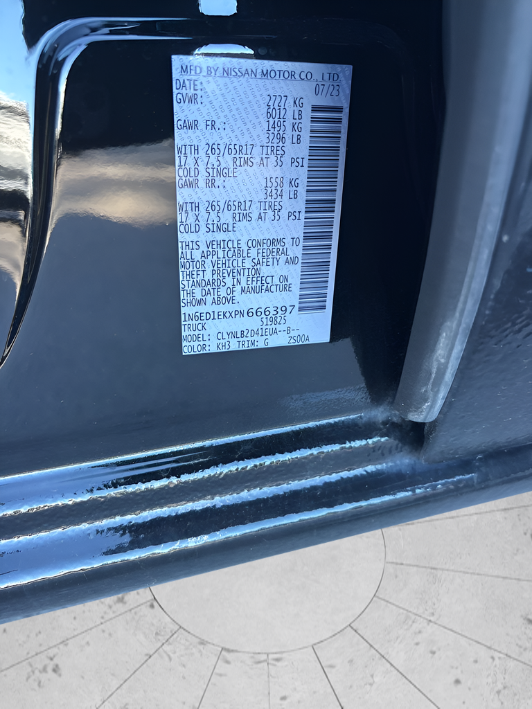 2023 Nissan Frontier SV CPO