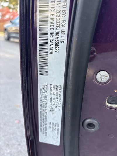 2021 Dodge Challenger R/T Scat Pack CPO