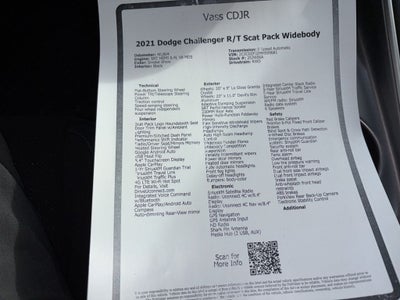 2021 Dodge Challenger R/T Scat Pack Widebody
