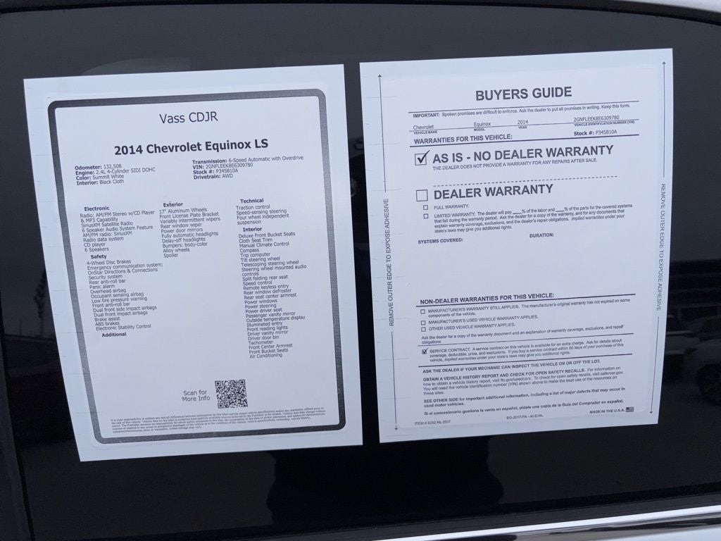 2014 Chevrolet Equinox LS