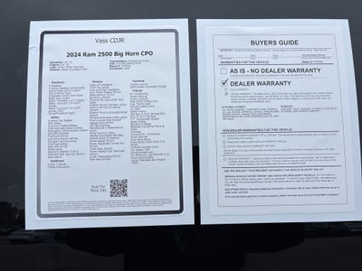 2024 RAM 2500 Big Horn CPO