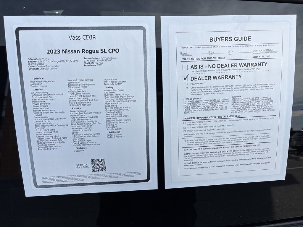 2023 Nissan Rogue SL CPO