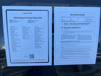 2020 Subaru Forester Base CPO