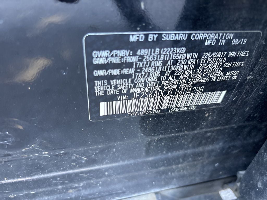 2020 Subaru Forester Base CPO