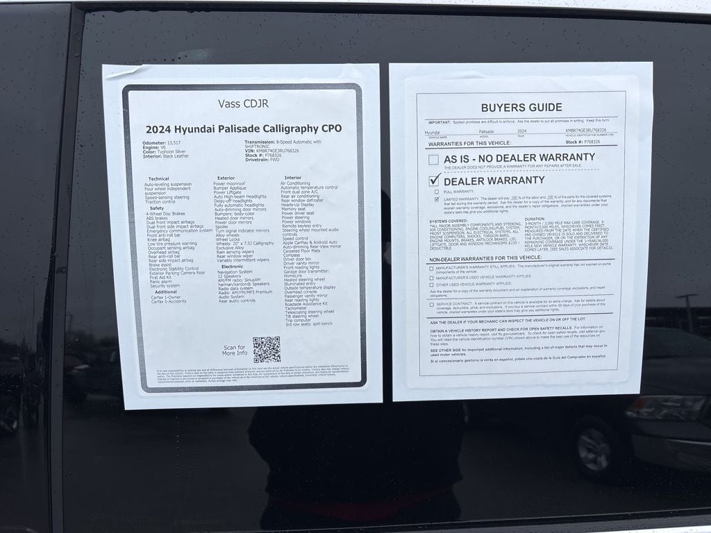 2024 Hyundai Palisade Calligraphy CPO